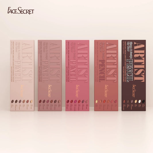 Face Secret Artist Lip Liner Pencil Set- Matt , Blendable & Soft