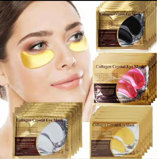 20Pcs=10Pairs Gold Collagen Crystal Eye Mask skincare Eye Patches Firming Moisturizing Nourishing Eye Skin Care Products