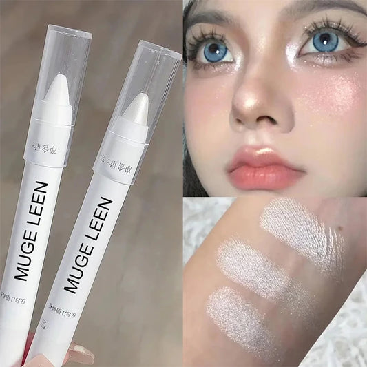 liner Flash Pearl Eyeshadow Pencil - Waterproof White Silver EyeH Highlighter
