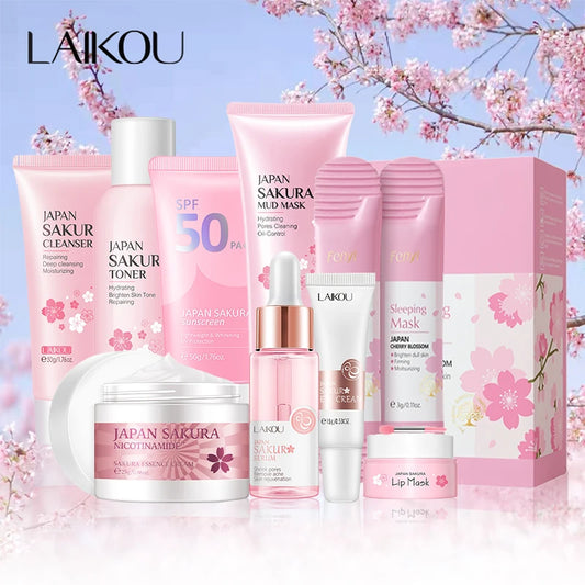 Sakura 9pcs Facial Skincare Set