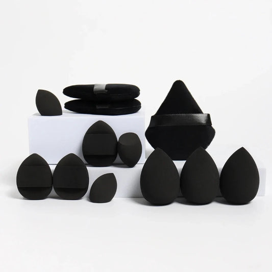 12pcs All-Purpose Makeup Sponge Set - Powder , Air Cushion & Beauty Eggs